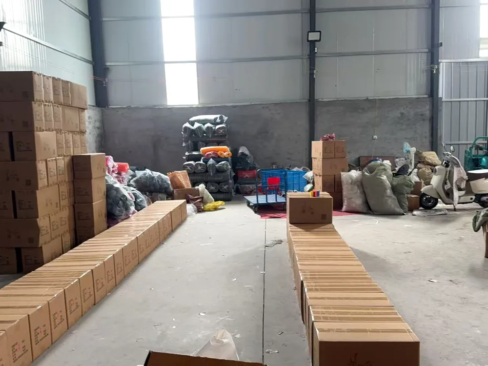 Packing and storage area inside the factory